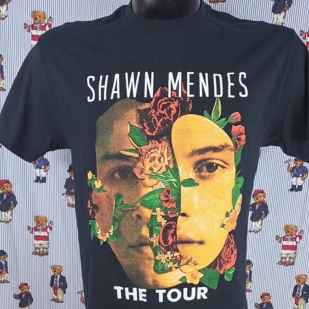 Shawn Mendas Alessia Cara The Tour double-sided graphic black Med t-shirt